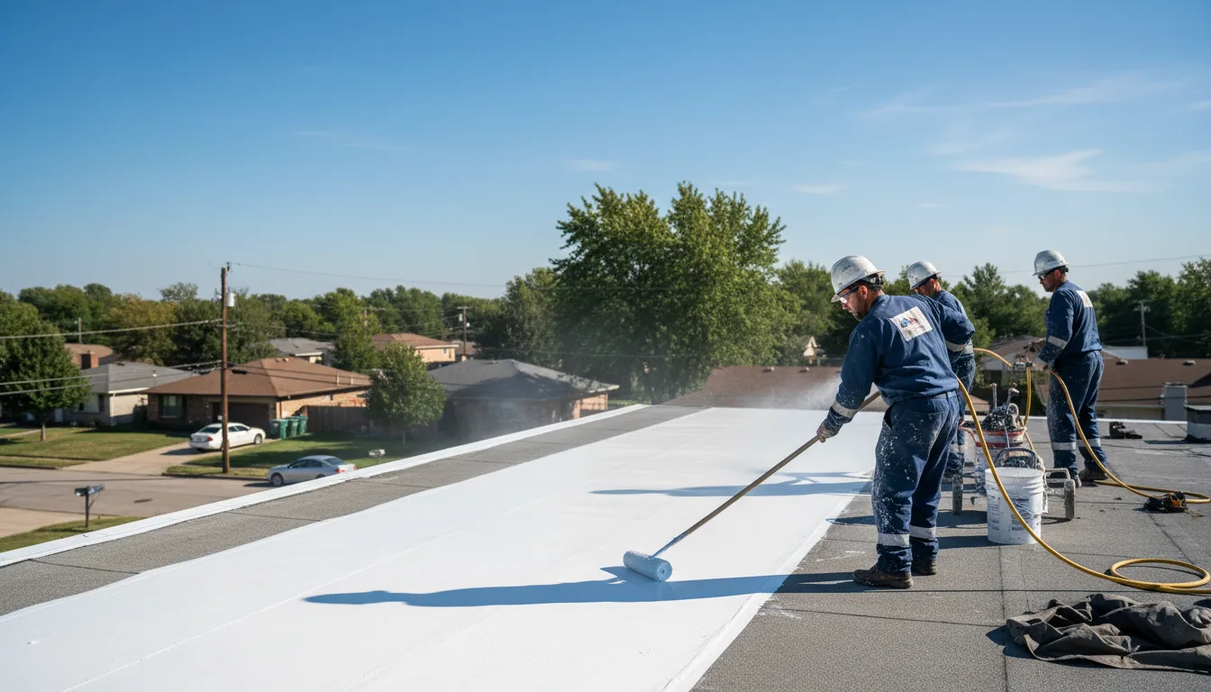Commercial roof coating in Seymour, TX near me